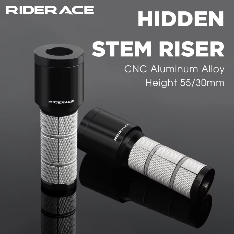 Bike Stem Riser - Fahrrad-Vorbau-Verlängerer aus Aluminiumlegierung, Gabelverlängerungsadapter für MTB