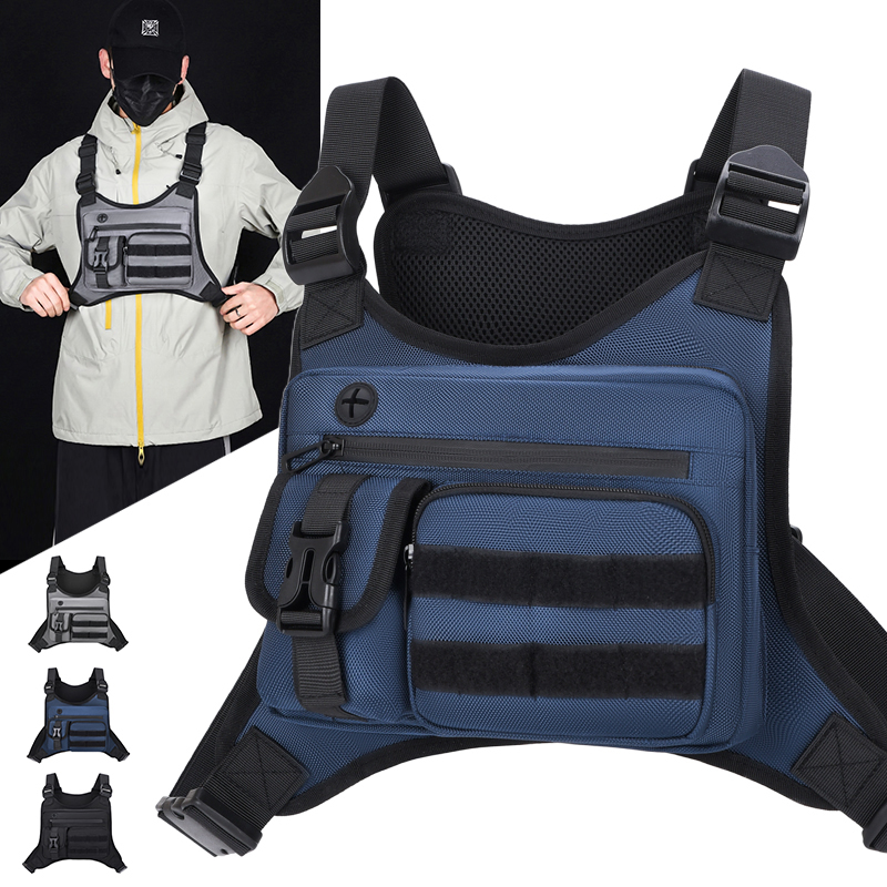 Cycling Gear Storage - Taktische Brusttasche für Herren, Wasserdichte Crossbody-Tragetasche,