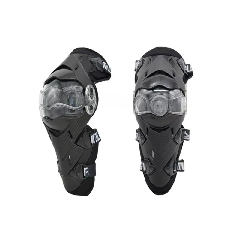 Cycling Gear Black - Teenager-Kinder Offroad-Knieschoner Schwarze Kniebandage für Motorrad
