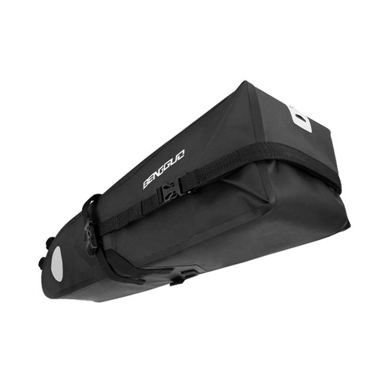 Cycling Gear Black - 1 Stück schwarze PU-Fahrradsatteltasche, wasserdicht, langlebig,