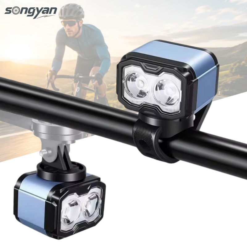 Cycling Gear Display - ESLNF Digitales Display Aluminiumlegierung Fahrrad-Vorderlicht USB-C