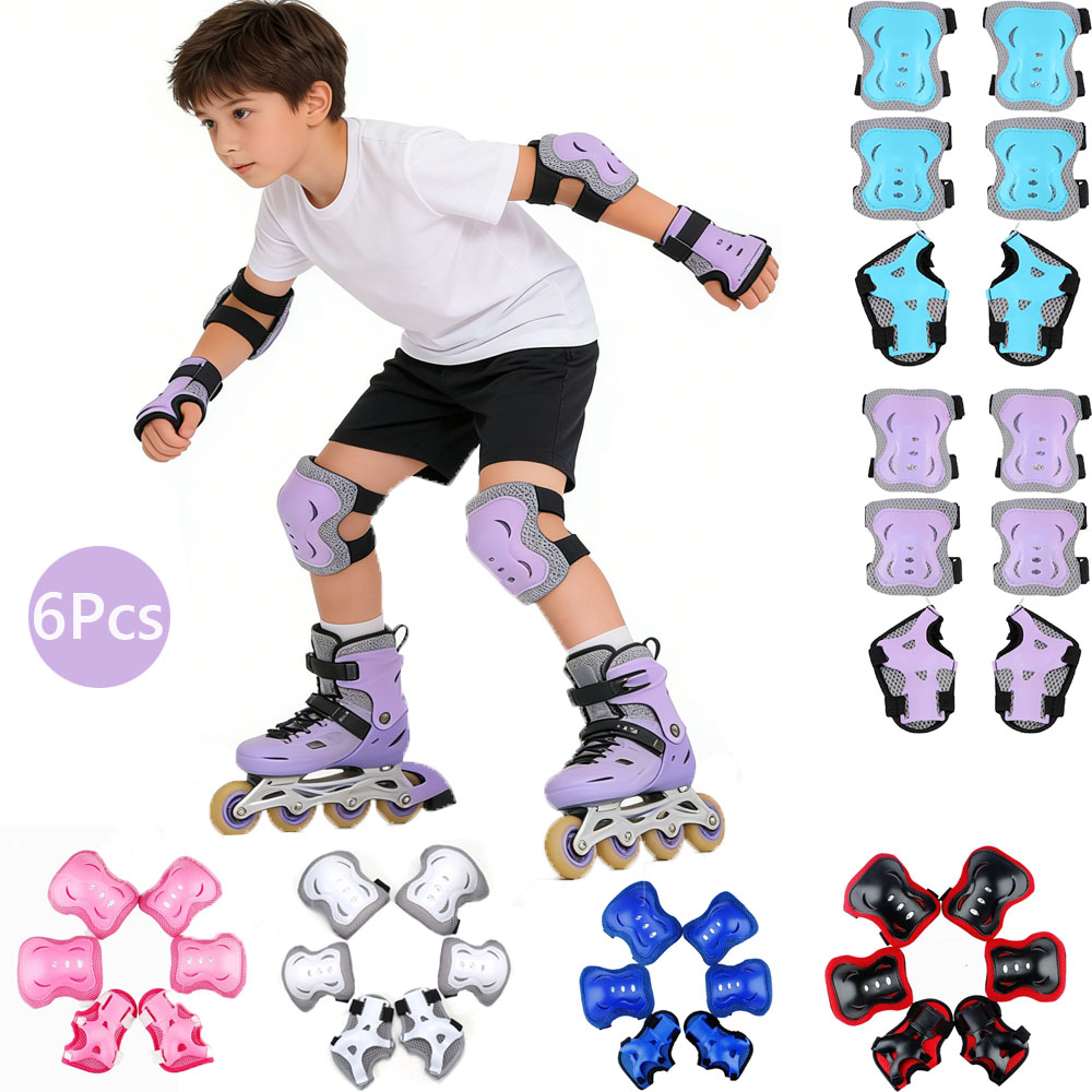 Cycling Protective Gear For Kids - Knieschützer für Kinder, Ellenbogenschützer, Alter 3–7,