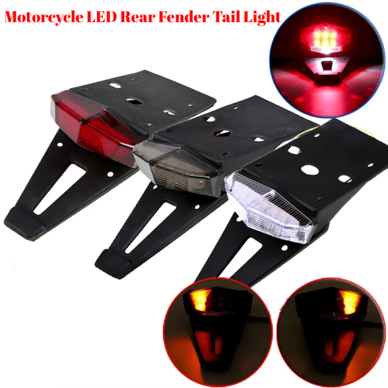 Bike Tail Light - Motorrad LED Rücklicht Hinten Fender Stop
