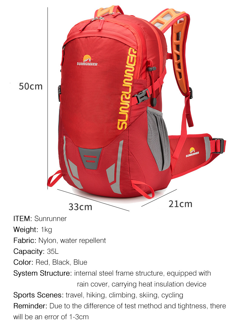 35L Wanderrucksack mit großem  – Cycling Gear Travel Bag Bewertung und Preis