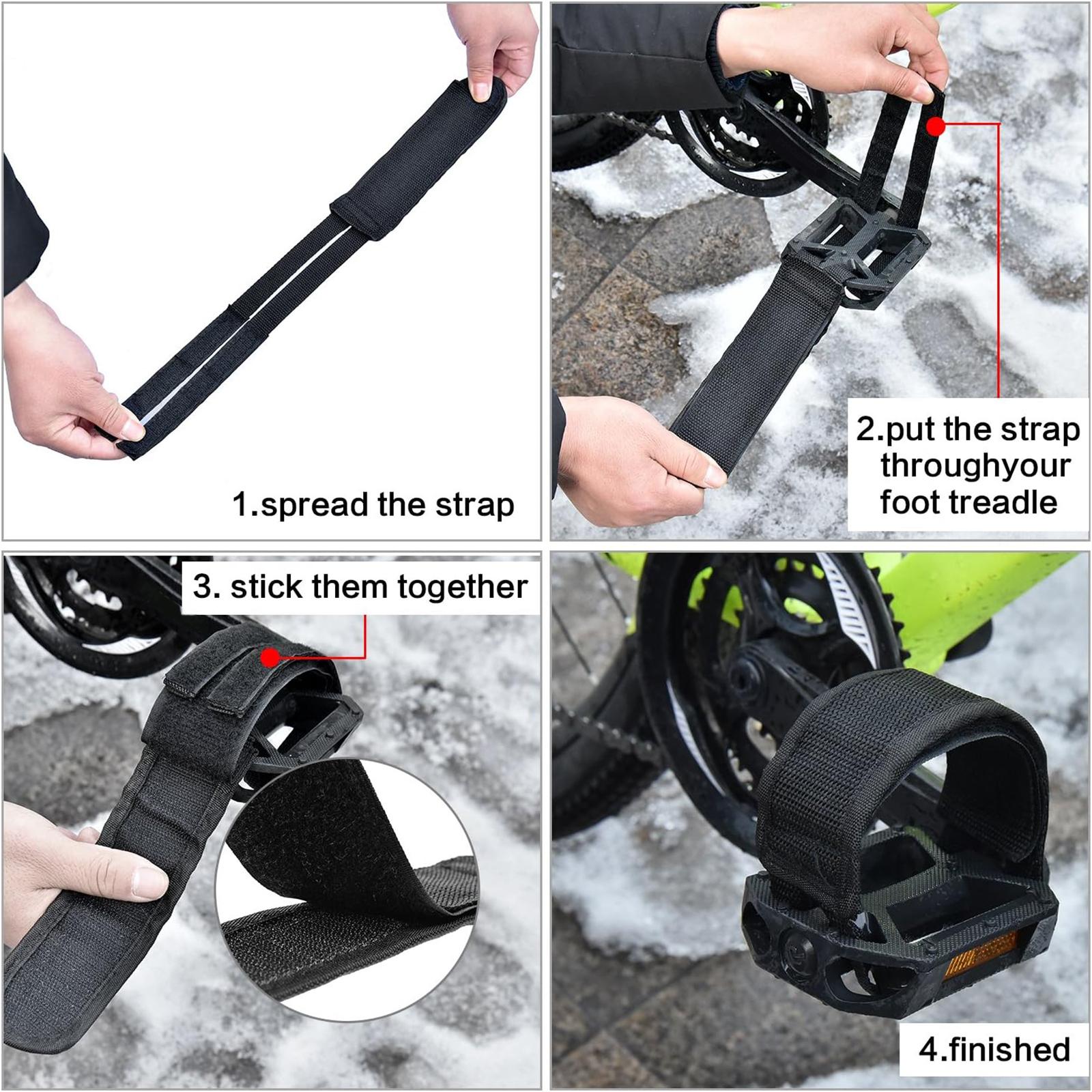 4 Stück Fahrradpedalriemen, ru – Cycling Gear Black Bewertung und Preis