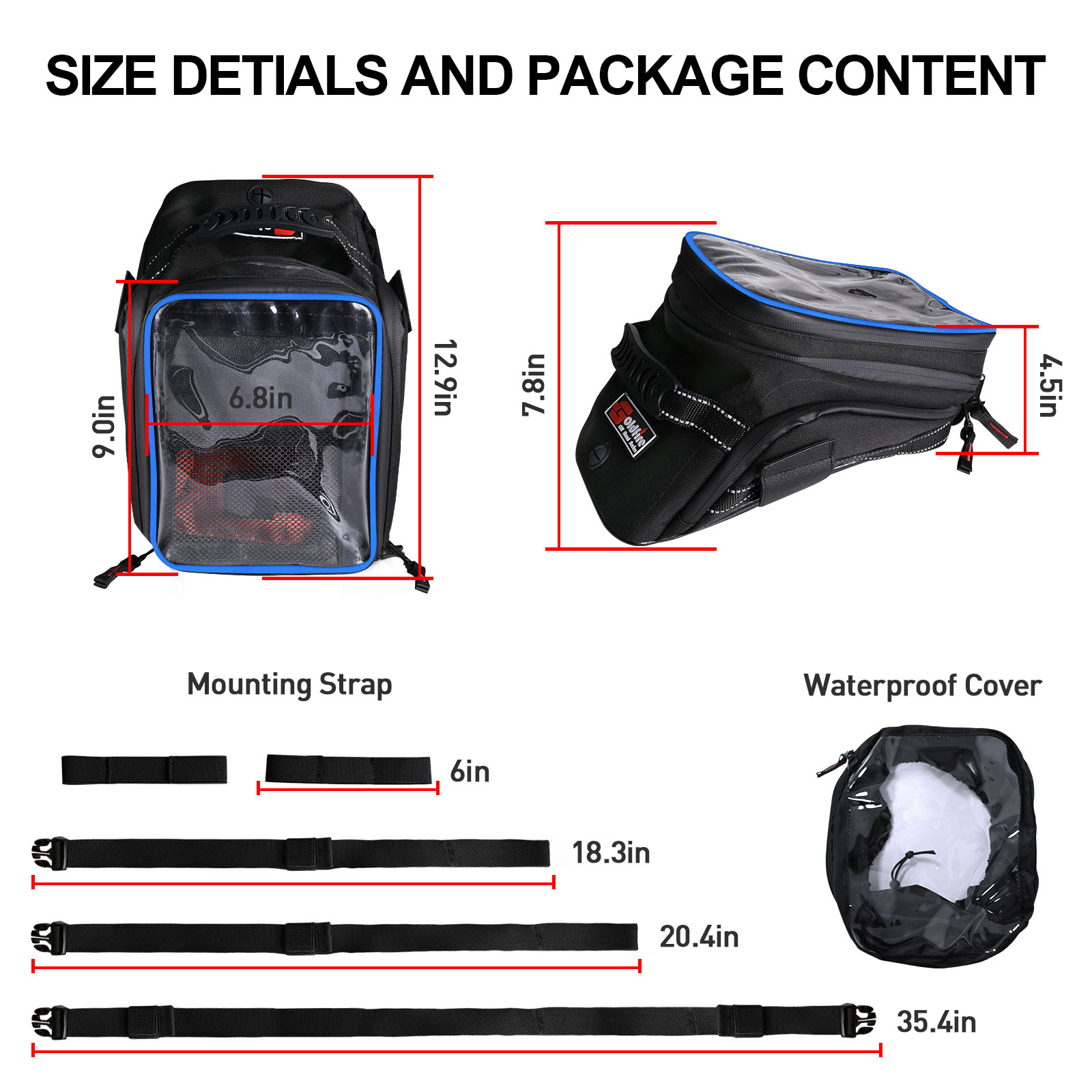 Erweiterbare Motorrad-Tank tas – Cycling Gear Travel Bag Bewertung und Preis
